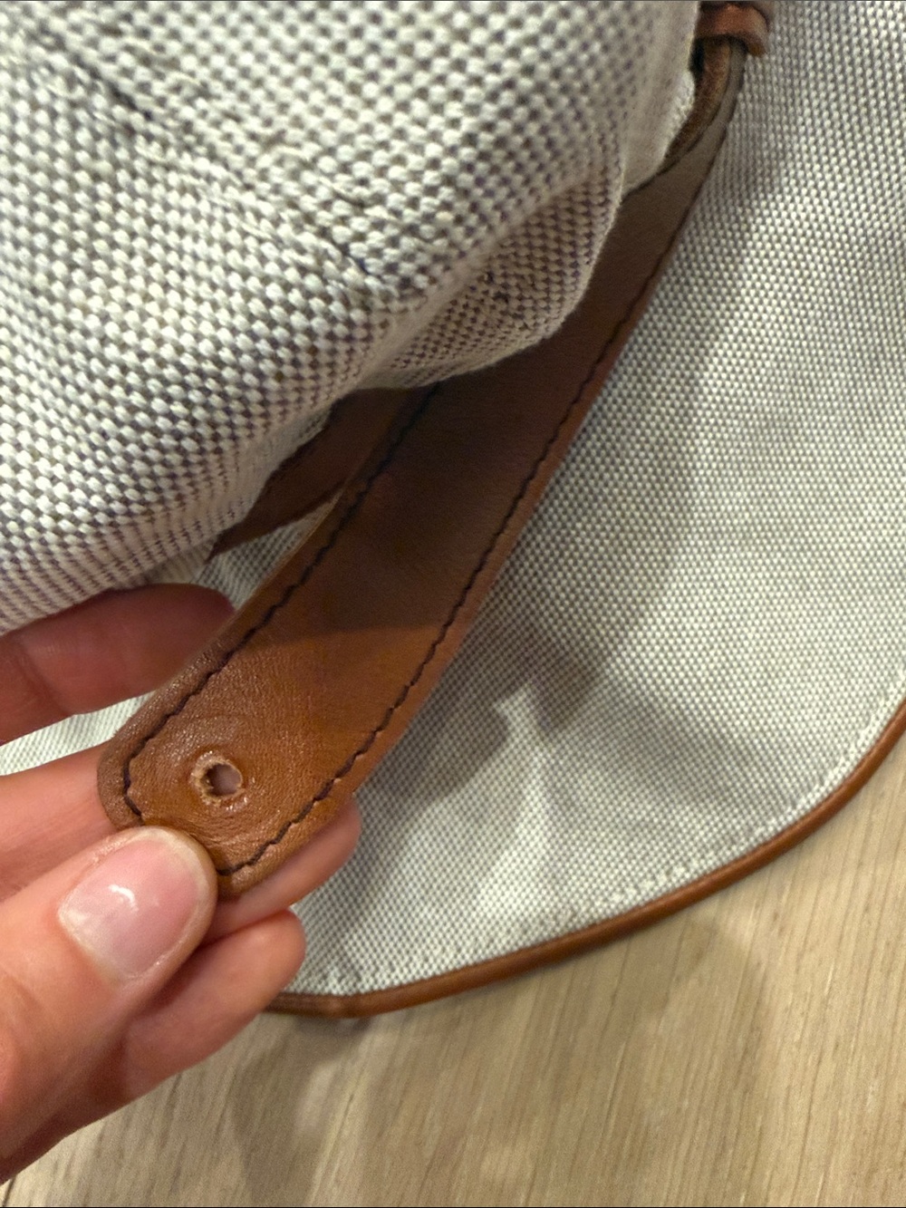 Tod’s canvas leather trim hat - Picture 5 of 5